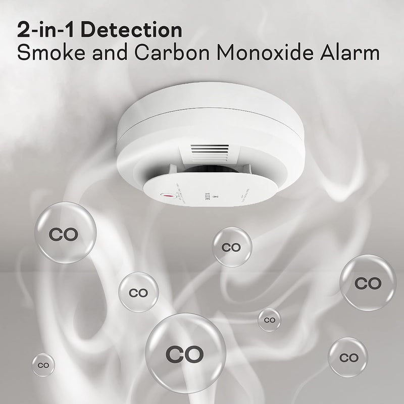 Kidde Smoke & Carbon Monoxide Detector, AA Battery Powered, LED Warning Light Indicators, 1 Pack - Image 2